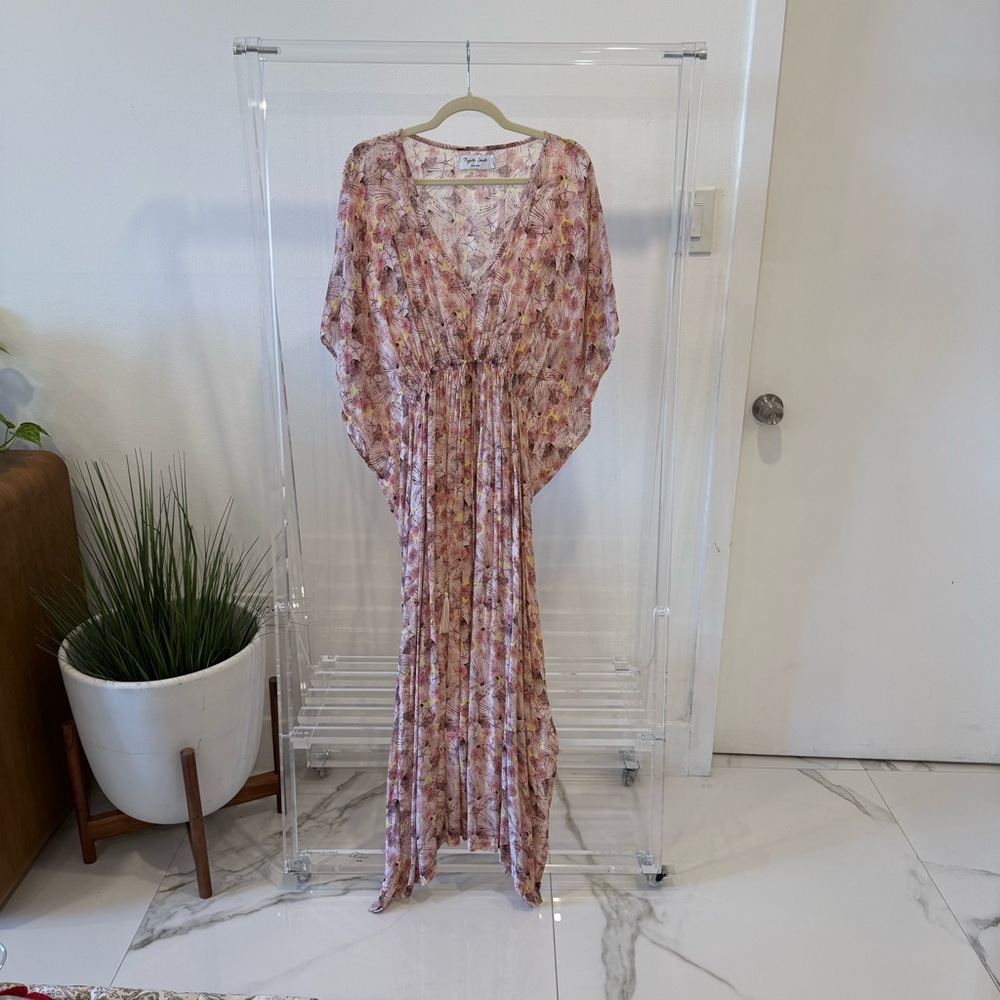 Anthropologie Maxi Dress/cover Up in Dusty Rose